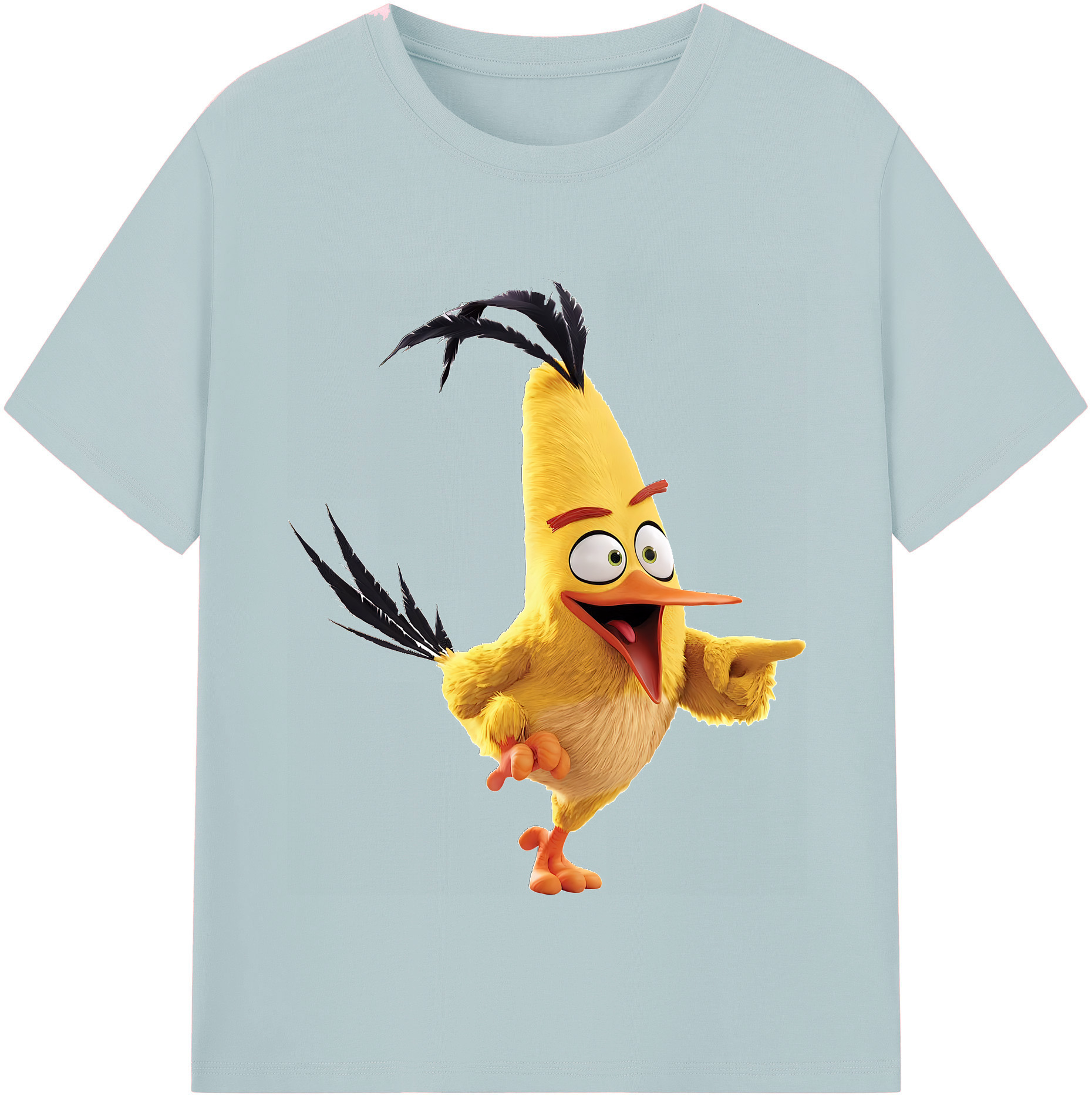 （画像用） Angry Birds アングリーバード 綿100％半袖Tシャツ（フロントプリント）